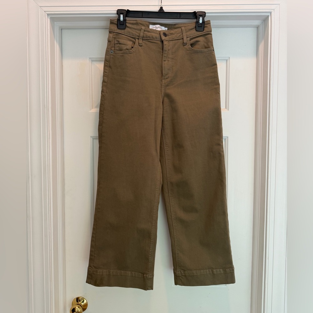 CJLA Mer Jeans Olive Wide-Leg Sz 3